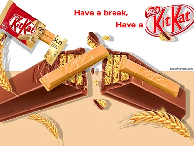 Have a break, Have a 𝙆𝙞𝙩𝙆𝙖𝙩 🍫🍫 chocolate figma food haveabreak haveakitkat illustration kitkat kitkatgold kitkatgreentea kitkatoriginal product snackbar