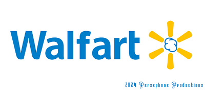 Walfart branding graphic design humor parody walmart