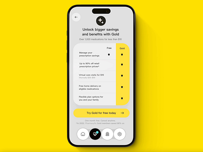 Design of PharmacyRx - A Pharmacy Savings App design graphic design healthcare technology medication management mobile app design pharmacy app prescription tracking subscription plans ui