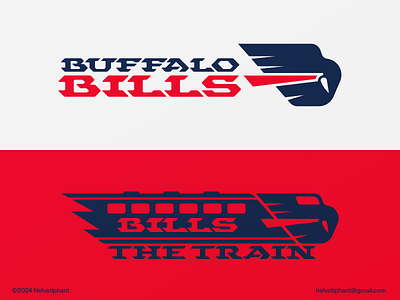 Buffalo Bills - The Train american football logo brand design brand designer branding buffalo logo creative logo icon logo logo concept logo design logo designer logo proposal logo redesign logotype nfl frenchise logo nfl logo sports logo typography