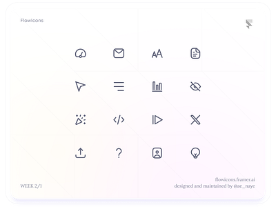 Flowicons Week 2/1 design figma icon pack icons ui ui kit å