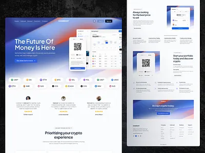 COINROOT CRYPTO LANDING PAGE 2024 3d animation branding design dribbble graphic design homepage homepage design illustration landing page motion graphics turjadesign ui webdesign website