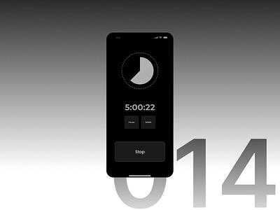 DailyUI #014 app concept dailyui design figma timer ui