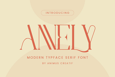 Annely Modern Serif Font animation beige branding brown design elegant font fashion font graphic design illustration logo mockup modern motion graphics serif typface ui
