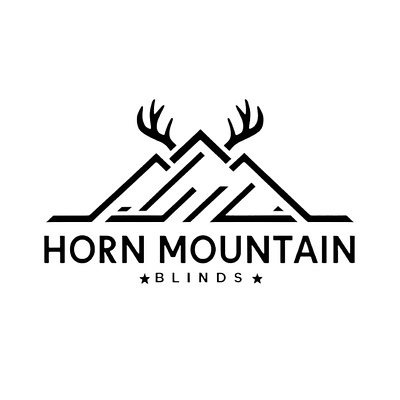 Horny mountain graphic design illustration logo typography vector