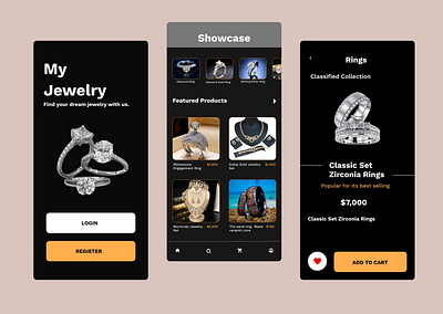 My Jewelry App Design ui
