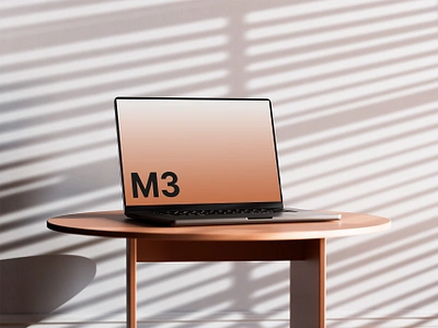 M3 MacBook Pro Mockup 04 apple device free freebie laptop macbook pro mockup psd showcase template