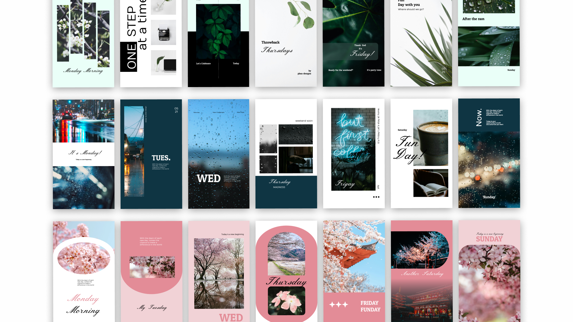 Aesthetic Minimalist Instagram Story Figma Templates by Paula De Claro ...
