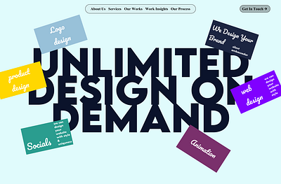 Unlimited Design on Demand branding figma ui uiux