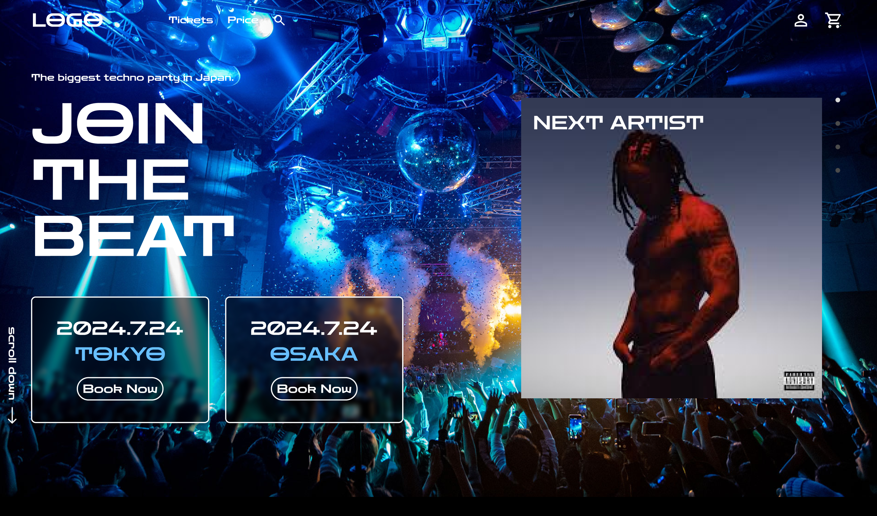 Music event LP design japanese lp d lp design music web design