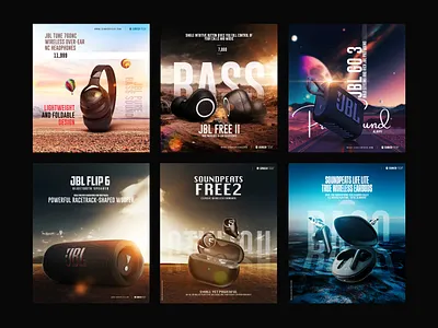 Social media post designs 3d branding cinema 4d creative posts digital media graphic design mockups social media