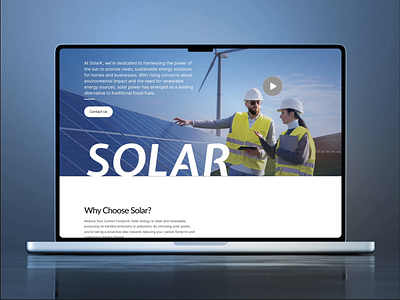 SOLARK - Solar Energy Website business website design graphic design landing page solar energy website solar website ui ui design website