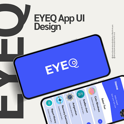 Eye health App UI animation design eye health figma ui