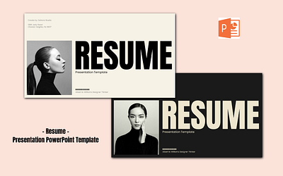 Resume – Presentation PowerPoint Template branding creative design graphic design illustration minimalist resume resume cv resume desihn template