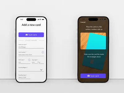 #DailyUI 002 - Adding a new payment card app design credit card dailyui dailyui002 iphone payment method payment screen payments ui ux