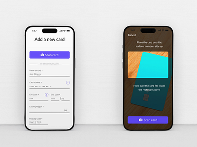 #DailyUI 002 - Adding a new payment card app design credit card dailyui dailyui002 iphone payment method payment screen payments ui ux
