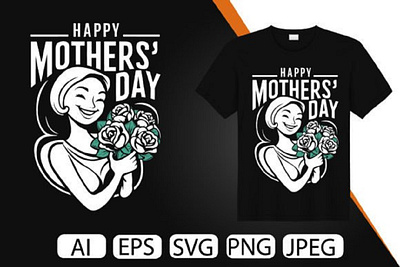 Mother’s Day TShirt Design Generative AI 3d animation apparel graphic design motion graphics