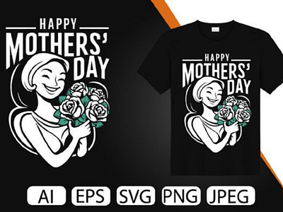 Mother’s Day TShirt Design Generative AI 3d animation apparel graphic design motion graphics