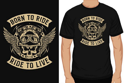 Motorcycle Rider Graphics Tshirt Design animation apparel graphic design motion graphics
