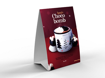 Tent Card Design design choco drink hotbeverage