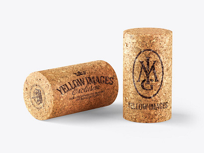 Free Download PSD Two Wine Bottle Corks Mockup free mockup template mockup designs