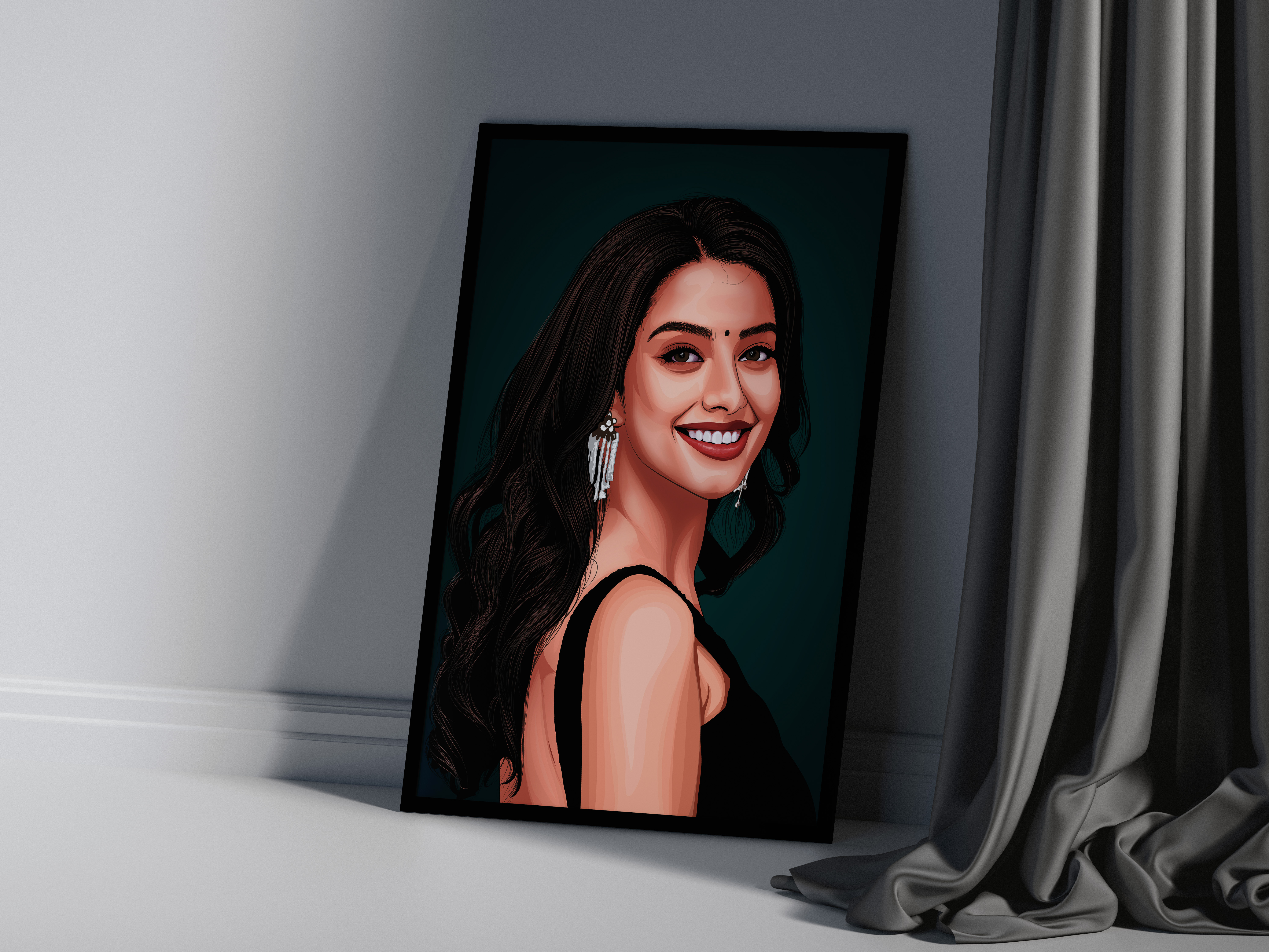Meenakshi Chaudhary: A Vector Portrait illustration 🔥 adobe illustrator cartoon digital art digital artist dribbble artist graphic design illustration line art meenakshi chaudhary portrait portrait illustration portrait painting sumit vector art vector vector art vector portrait