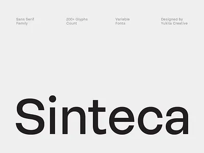 Sinteca Sans Serif font sans serif typeface typography