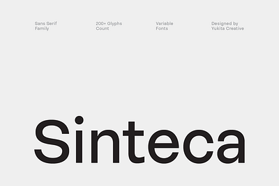 Sinteca Sans Serif font sans serif typeface typography