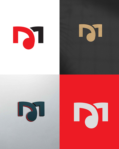Letter M Music Logo Design brand branding colorful design graphic design icon inspire letter mark logo logo design logo mark logo type m logo m music minimal music logo music m song vector