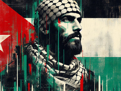 Palestine digital art graphic design mixed media