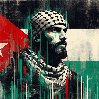 Palestine digital art graphic design mixed media