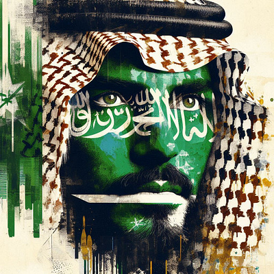 Saudi digital art graphic design mixed media