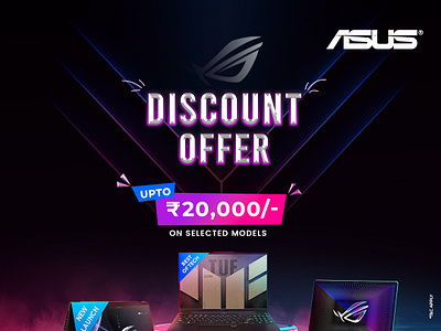 Asus Laptop Offer adobephotoshop asus branding digitalmarketing graphicdesign graphicdesigner laptopoffer posterdesign