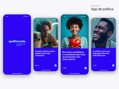 Politicando | App de política aplicativo app brasiluiawards design politica ui ux