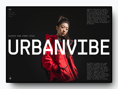 Urbanvibe - Fashion Store Website branding design fashion graphic design landing page modern store streetwear ui web design