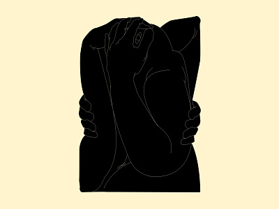 Hug abstract art composition conceptual conceptual art conceptual illustration design editorial editorial illustration figurative art figure figure illustration hug hugging illustration laconic lines minimal poster self love