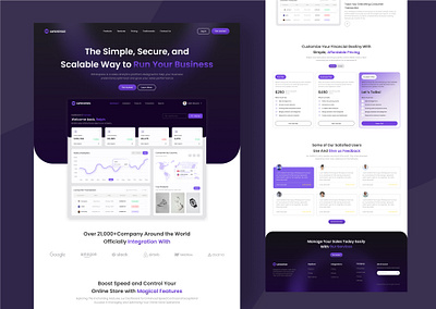 Sales Management Landing Page businesswebsite clean creative design figma graphic design landingpage saas saaslandingpage sales salesmanagement uidesigner uiux uiuxdesigner websitedesign