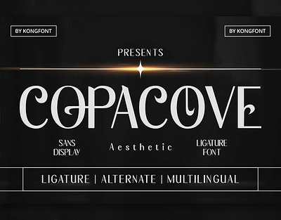 Copacove - Modern Unique Sans Serif Font branding design font handwritten illustration italic logotype script typeface ui