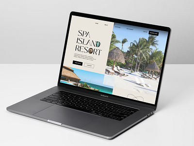 Spa Island Resort - Web Design branding design graphic design illustration island logo resort spa typography ui ux web design