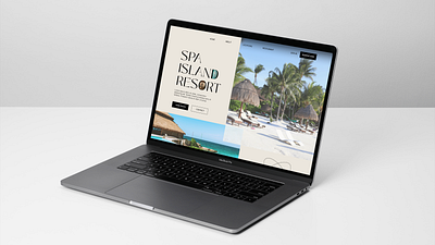 Spa Island Resort - Web Design branding design graphic design illustration island logo resort spa typography ui ux web design