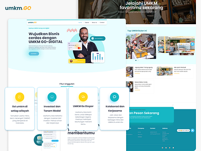 CMS Website umkm.go digital cms landing landingpage ui ui design uiux web website