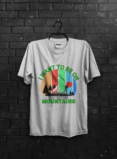 Mountain T-shirt Design graphic design vintage design vintage t shirt