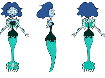Character concept inspired by Tim Burton's style 2d character concept concept art photoshop