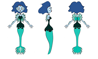 Character concept inspired by Tim Burton's style 2d character concept concept art photoshop