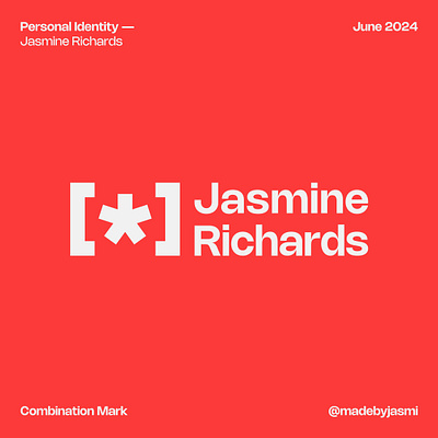 Jasmine Richards - Personal Identity 2024 brand branding graphic design graphics identity logo