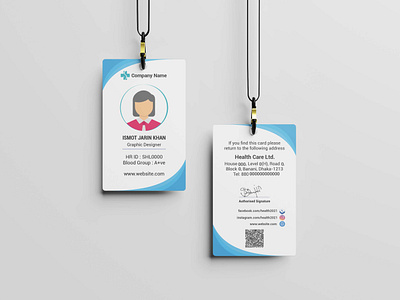 ID Card branding graphic design office id card student card