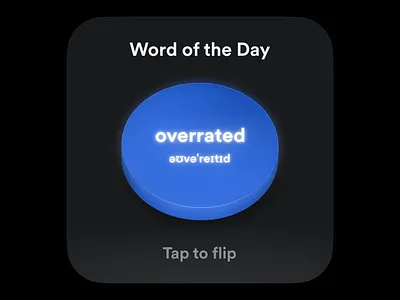 Day 7/30 of Daily Widgets — Language Learning Widget 3d design figma language learning product design ui ux widget