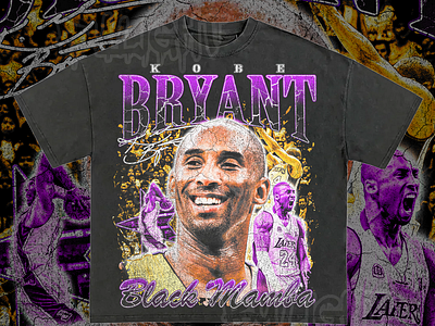 Kobe Bean Bryant (FINAL NBA) Rap Tee Bootleg Design bootleg bootleg design bootleg tshirt branding design graphic design illustration rap tee ui