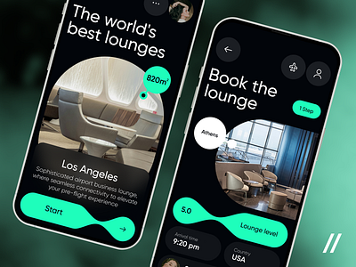 Travel Pass Mobile iOS App android app app ui booking branding dark dashboard design interface ios iphone ui lounge mobile app mobile design mobile ui purrweb travel ui ux