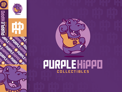 Purple Hippo Collectibles branding logo